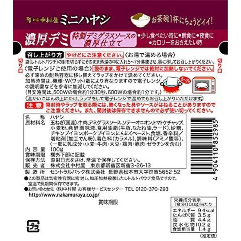 新宿中村屋 ミニハヤシ 100g ×10袋