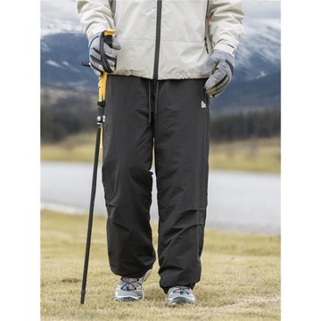 冬季加厚保暖羽絨棉褲男士戶外防寒加棉休閑褲防水防風滑雪沖鋒褲