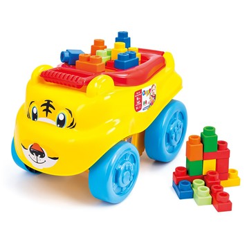 clemmy軟質積木義大利原裝mini-老虎車 軟積木拉車