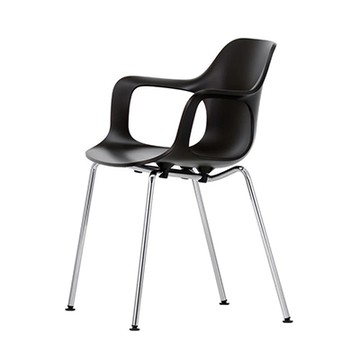 HAL RE Armchair Tube Stackable 金腳扶手堆疊好椅（黑）
