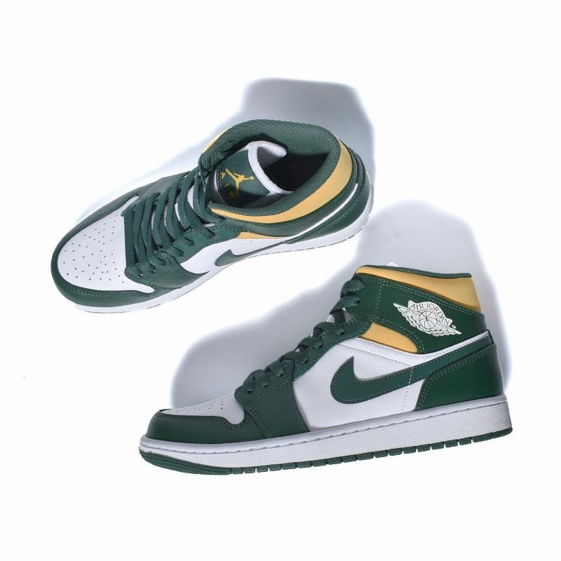 NIKE AIR JORDAN 1 MID Seattle Supersonics ナイキ エア ジョーダン 1 ミッド スニーカー ( 緑  グリーン 白 シアトル 554724-371 ) | LINEショッピング