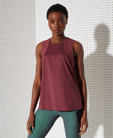 Superdry Women's Women's Sport Running Free Tank Top Purple / Claret - Size: 6 Size: 2