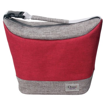 Quasi 繽鮮餃型保冷袋 簡約時尚設計 防水耐髒污 約25x14x19cm  紅色  4L