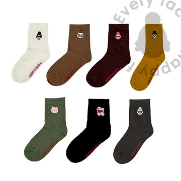 HAPPYFACE 中筒襪 造型襪【日本京都品牌  Emma Family 經典中筒襪】 (HE0193) 日系 可愛