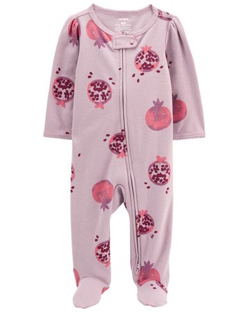 Baby Pomegranate 2-Way Zip Cotton Sleep & Play