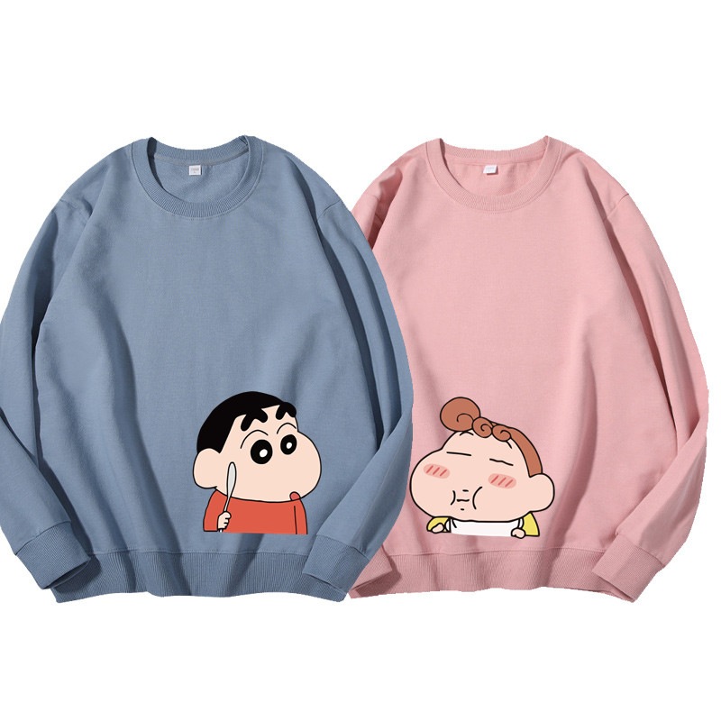 クレヨンしんちゃんパーカー カップルカジュアルスウェット韓国