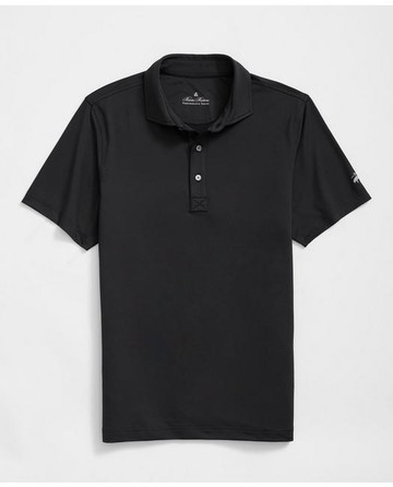 Brooks Brothers Men's Performance Series Spread Collar Polo Shirt | Black | Size XS