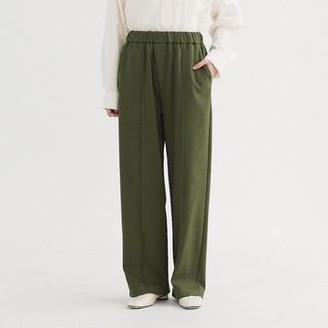 【Simply Yours】百搭針織中線長褲 綠M/L