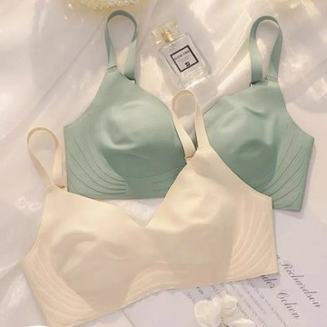 🎀熱銷 新品 兔耳朵 水晶杯 超薄 冰絲 無痕 文胸 大胸顯小 薄款 女士 內衣 無鋼圈 防下垂