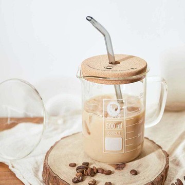 咖啡因理科燒杯 (附軟木杯蓋) 咖啡因理科燒杯