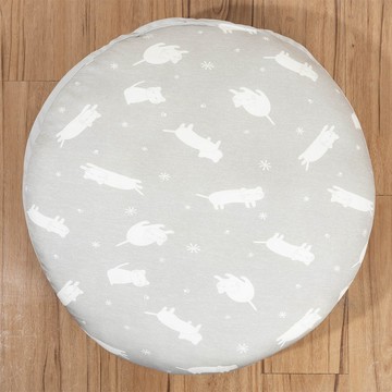 NITORI 【DECO HOME商品】接觸涼感 靠墊 60R N COOL 極冷 白貓(DH)