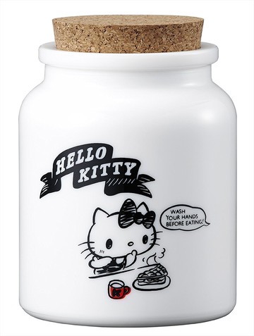 Hello Kitty 日本製鈉鈣玻璃保鮮盒300ml，保鮮罐/食物儲藏/保鮮盒/便當盒/儲米器/密封罐/調理罐/廚房，X射線【C113765】