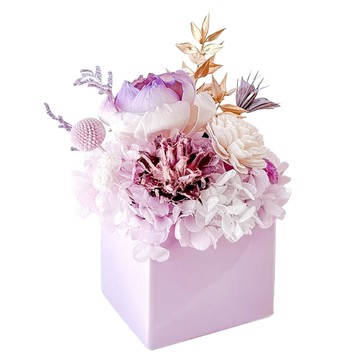 布魯塞爾皇家花園擴香花禮  1個  紫色