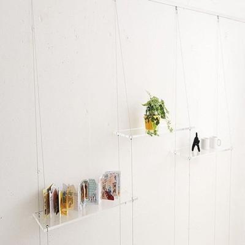 ラスト曲線デザイン ウォールシェル 飾り棚 北欧 ウォールシェルフ