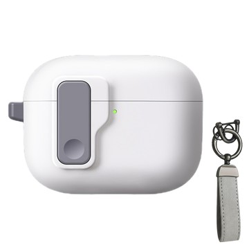 Koios 耳機保護殼 Airpods Pro 2 附質感皮件掛飾  星辰白  1個  單一商品