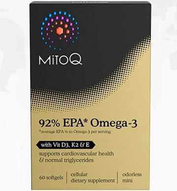 紐西蘭代購！原裝正品MITOQ高純度魚油EPA深海魚軟膠囊omega-3 60粒