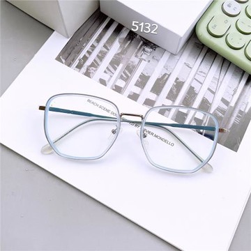 新款 內套圈金屬多邊鏡框平光鏡女大臉顯瘦素顏鏡 可配近視