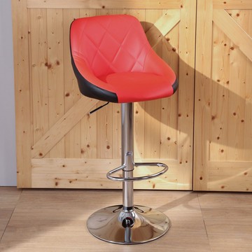 LOGIS~1入 多莉絲皮面吧台椅 吧檯椅 高腳椅 LOS-173HX外黑內紅