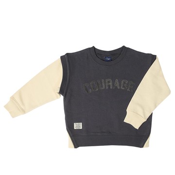 akachan honpo - 假兩件休閒上衣-深藍色