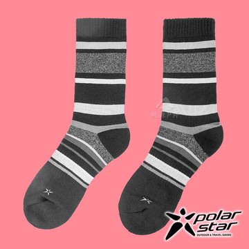 PolarStar 中性 排汗登山健行襪『黑』P20617