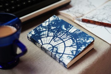 手工藍曬筆記本 - 世界天頂