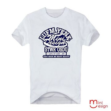 Minidesign-LUFM字母百搭潮流設計短T 五色