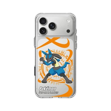 iPhone 17 Pro Max Clear Case（相機按鈕） 透明 - 寶可夢 Pokemon - 戰鬥系列-路卡利歐