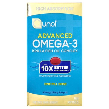 Qunol, 高級 Omega-3，90 粒軟膠囊
