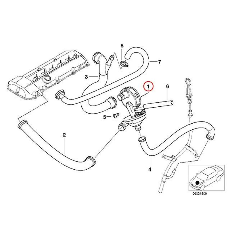 オイルセパレーター BMW E39 E46 E60 E61 X3(E83) X5(E53) Z3(E36) Z4