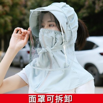 ✅嚴選[清倉]防晒遮陽帽 防紫外線帽子 防護帽 護目 防晒帽子 防唾液飛沫 護目面罩