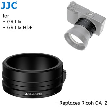 JJC GA-2 鏡頭轉接環 理光Ricoh GR IIIX GR3X GRIIIX HDF 相機 49mm 濾鏡轉接筒