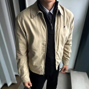 RL拉夫小馬標老幹部翻領刺繡夾克男外套行政秋冬雪花絨拉鏈鑫弘-錦衣華服