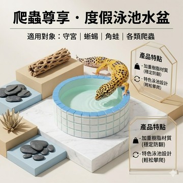 陸龜驛站｜爬蟲水盆 浴缸造型 守宮水盆 守宮食盆 蛇水盆 爬蟲造景 爬蟲泡澡盆 泡澡盆 守宮 角蛙 蜥蜴 寄居蟹 蛇