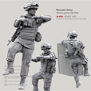 【台灣出貨】✨免運 白膜 1/35 俄軍特種部隊-A 樹脂手辦 兵人 白模(原特) A-694 模型製作