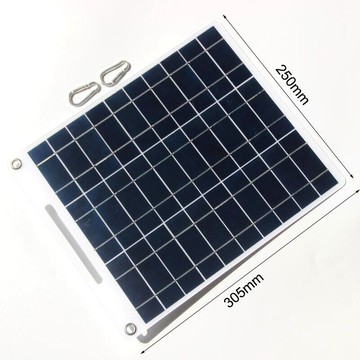 10W太陽能板防水便攜式雙USB太陽能電池板充電器5W戶外露營發電太【博野五金】
