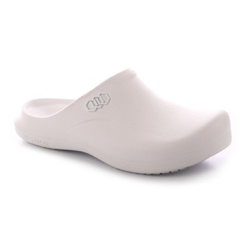 韓國STICO科技防滑半包拖鞋(醫護鞋) NEC-03A雪雁白