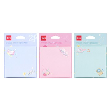 得力Deli造型便條紙/EA612/3x3/MUSIC混款/40張