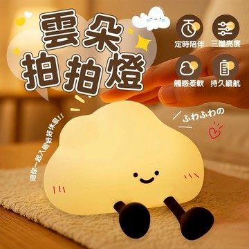 夜燈季送許願蠟燭【美家家電】我是一朵雲小夜燈造型燈 光感小夜燈  USB床頭小夜燈 禮物夜燈 (送許願蠟燭)