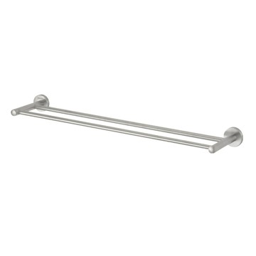 DAY&DAY 日日家居 304不鏽鋼雙桿毛巾掛桿組4分管 絲光 STA0078-60  1個  60cm  銀色