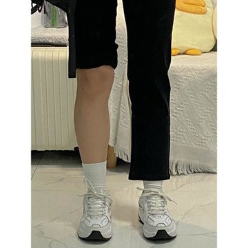 黑色窄版直筒牛仔褲女秋冬加絨大碼胖mm顯瘦梨形身材小個子九分褲