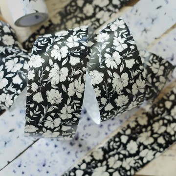 水墨花 基礎打底元素 (黑白) 和紙膠帶