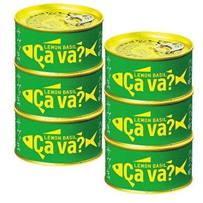 岩手県産 サヴァ缶 (サバ缶) レモンバジル味 6缶セット (国産さば)