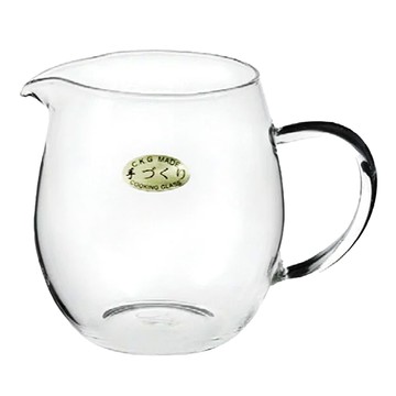 奇高 耐熱玻璃龍膽公杯360ml 冷熱飲皆宜 家庭辦公室適用  透明  1個