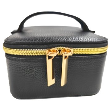 Viita 自由分隔 韓系旅行便攜手提首飾珠寶盒/飾品收納盒  高級黑  1個