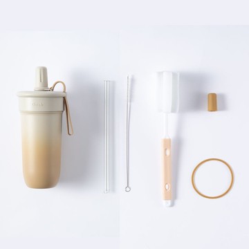 奶蓋師系列 豆沙吸管杯800ml-矽膠零件替換、清潔組