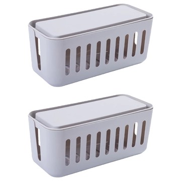 Joeki 電線收納盒 PP材質  灰色  2個