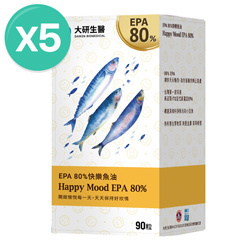 EPA 80%快樂魚油軟膠囊5入組