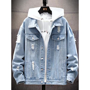 春季牛仔外套男春秋韓版潮流2023新款春裝學生男士夾克帥氣上衣服