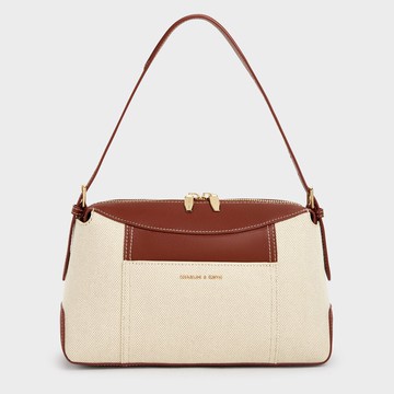 Roan 拉鍊帆布手提包