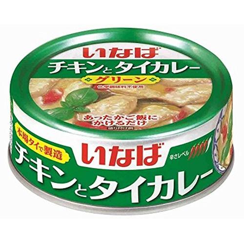 いなば食品 いなば チキンとタイカレー グリーン 125g×24個 缶